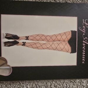 Leg Avenue Black Fishnet Stockings